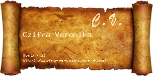 Czifra Veronika névjegykártya